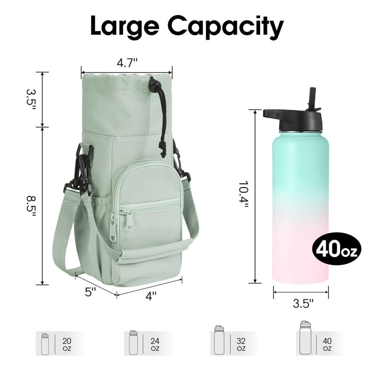Water Bottle Holder With Strap Cross Body Sling Bag For Within 40oz Cup