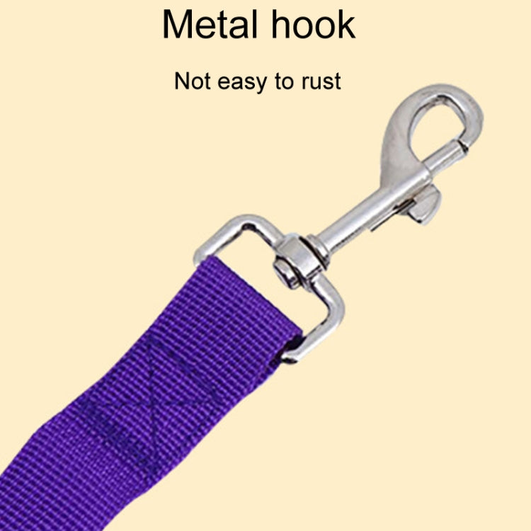 Pet Dual-Headed Tow Leash One Tow Two Hook And Loop Fastener