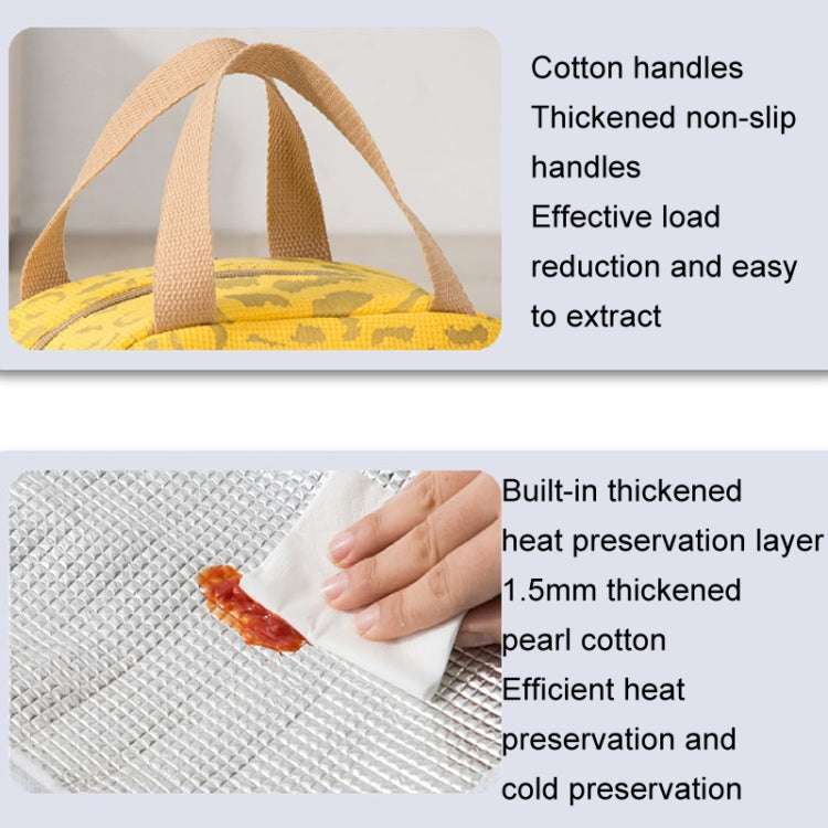 Ink Pattern Insulated Lunch Bag Lunch Box Bag Outdoor Travel Ice Pack Picnic Bag