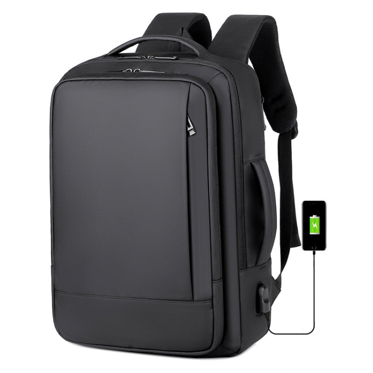 Expandable Business Waterproof Laptop Backpack With USB Port