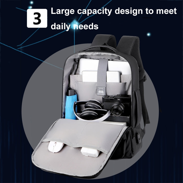 Expandable Business Waterproof Laptop Backpack With USB Port