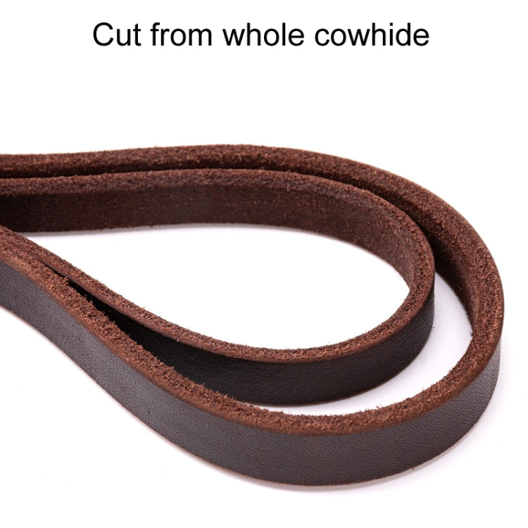 Pet Outing Cowhide Towing Leash Dog Training Harness