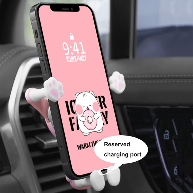 ICARER FAMILY AK-01 Car Air Outlet Cartoon Phone Holder Car Navigation Gravity Support Frame