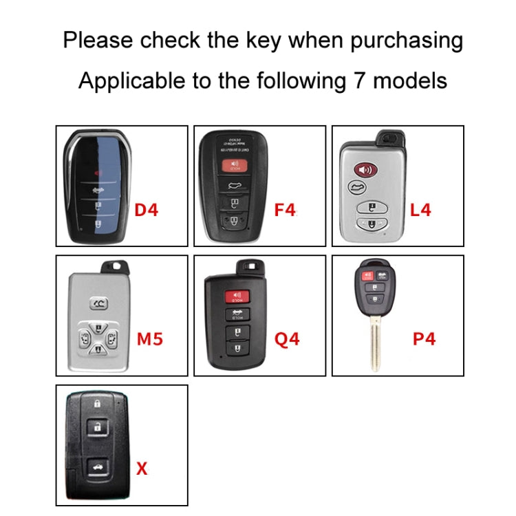For Toyota Car Key Cover Multifunctional Keychain Anti-lost Number Plate