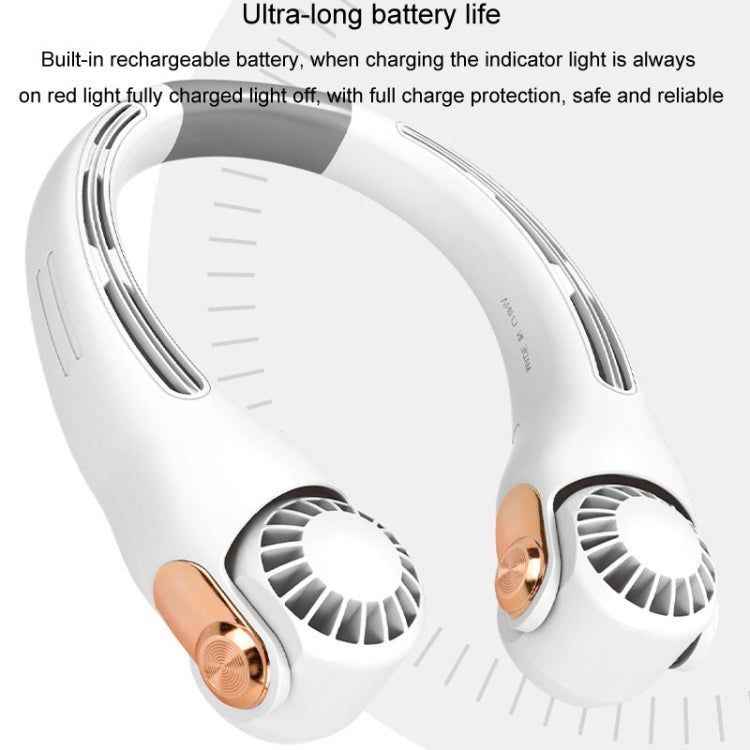 Mini Silicone Neck Fan Portable USB Student Outdoor Adjustable Fan