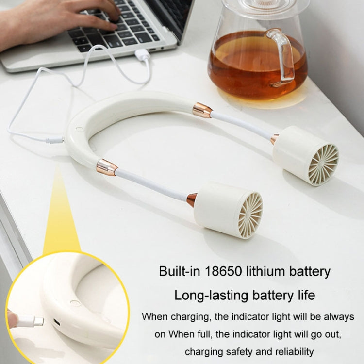 Portable Hanging Neck Fan USB Charging Long Life Outdoor Small Fan
