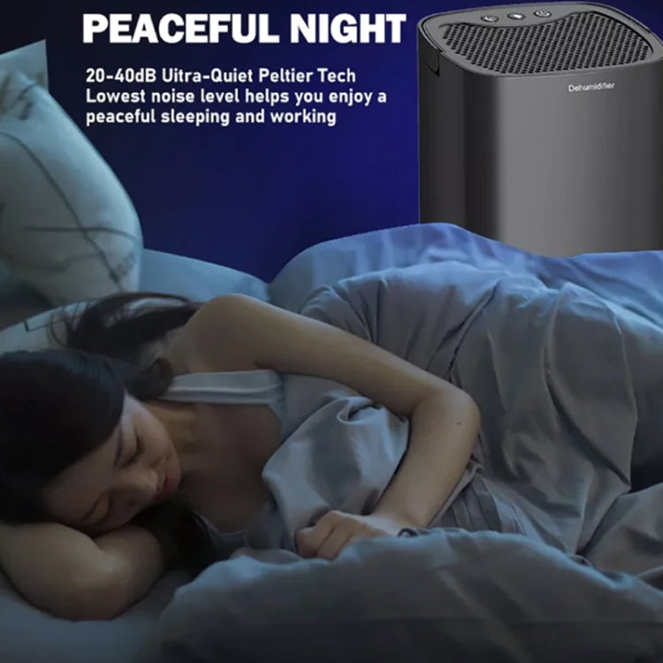 1L 36W Air Dehumidifier for Home Damp Drying Clothes with 7 colors Light