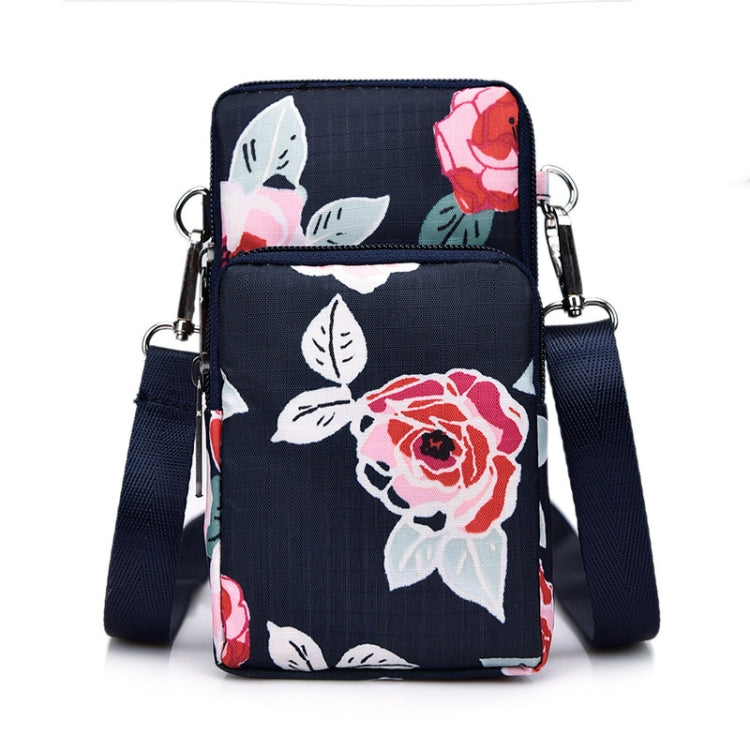Printed Crossbody Mobile Phone Bag Mini Wallet With Arm Band