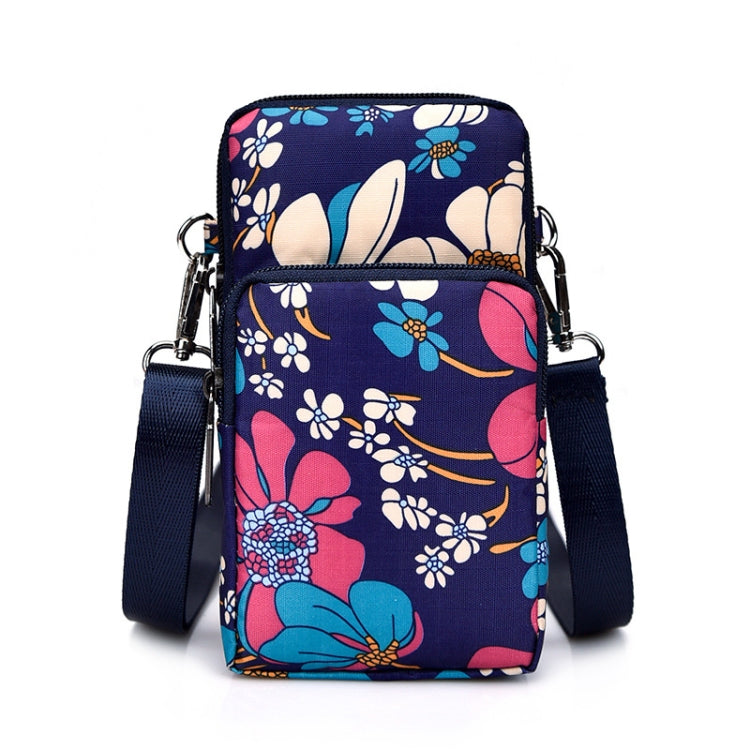Printed Crossbody Mobile Phone Bag Mini Wallet With Arm Band