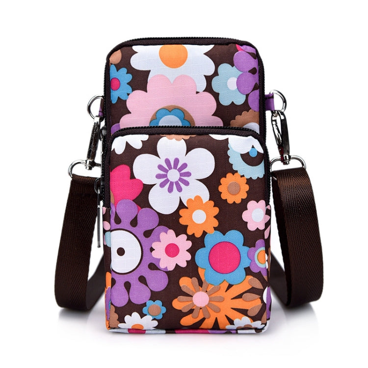 Printed Crossbody Mobile Phone Bag Mini Wallet With Arm Band