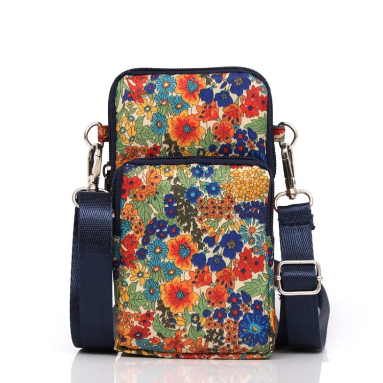 Printed Crossbody Mobile Phone Bag Mini Wallet With Arm Band