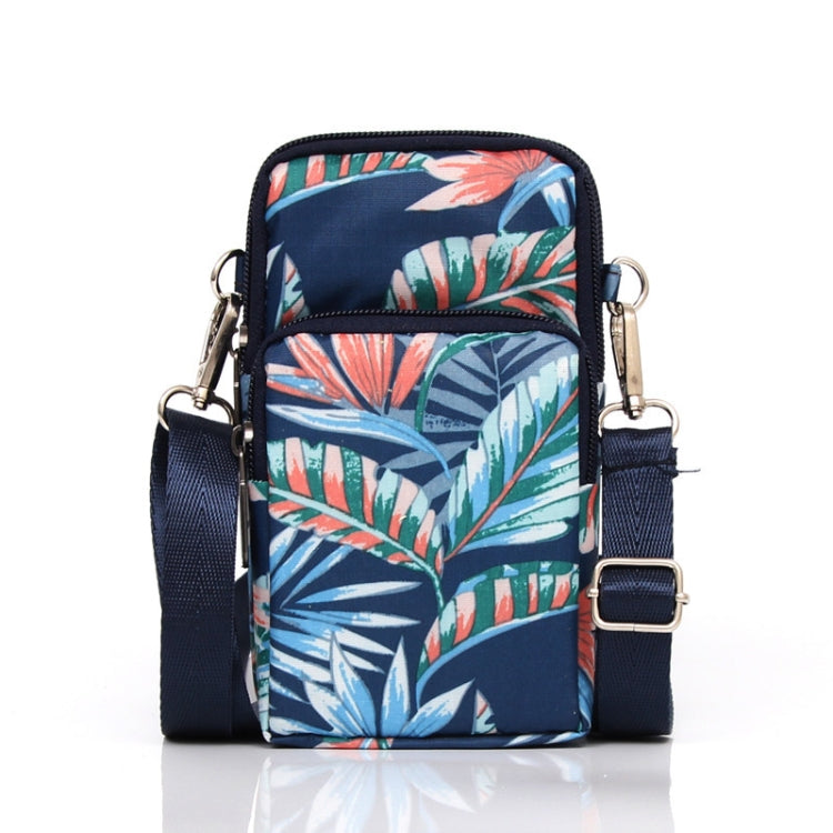 Printed Crossbody Mobile Phone Bag Mini Wallet With Arm Band
