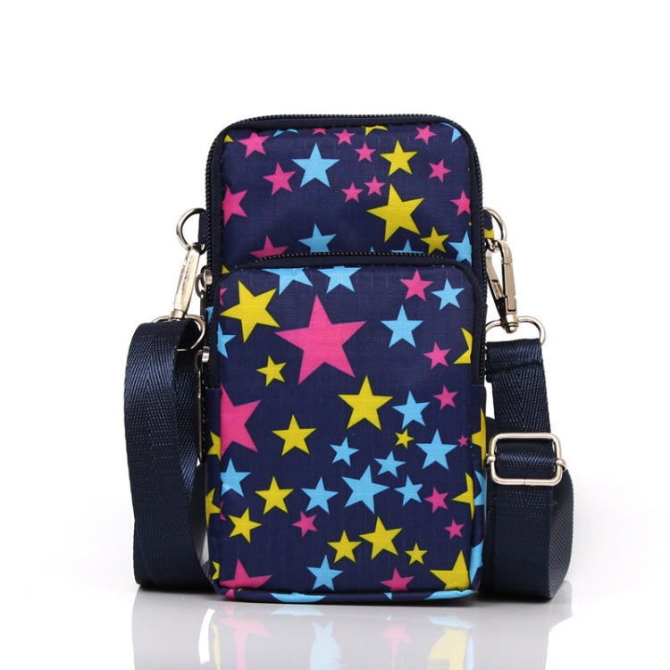 Printed Crossbody Mobile Phone Bag Mini Wallet With Arm Band