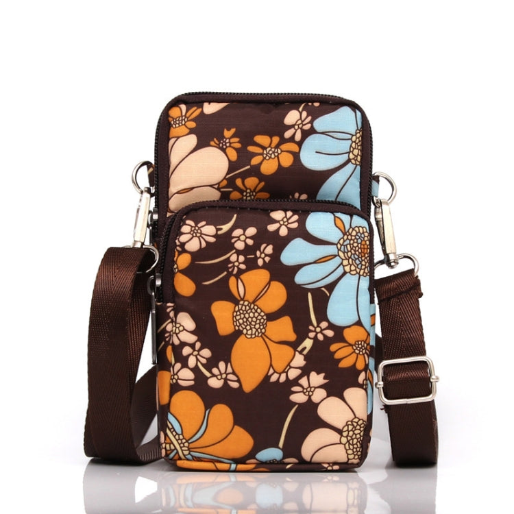 Printed Crossbody Mobile Phone Bag Mini Wallet With Arm Band