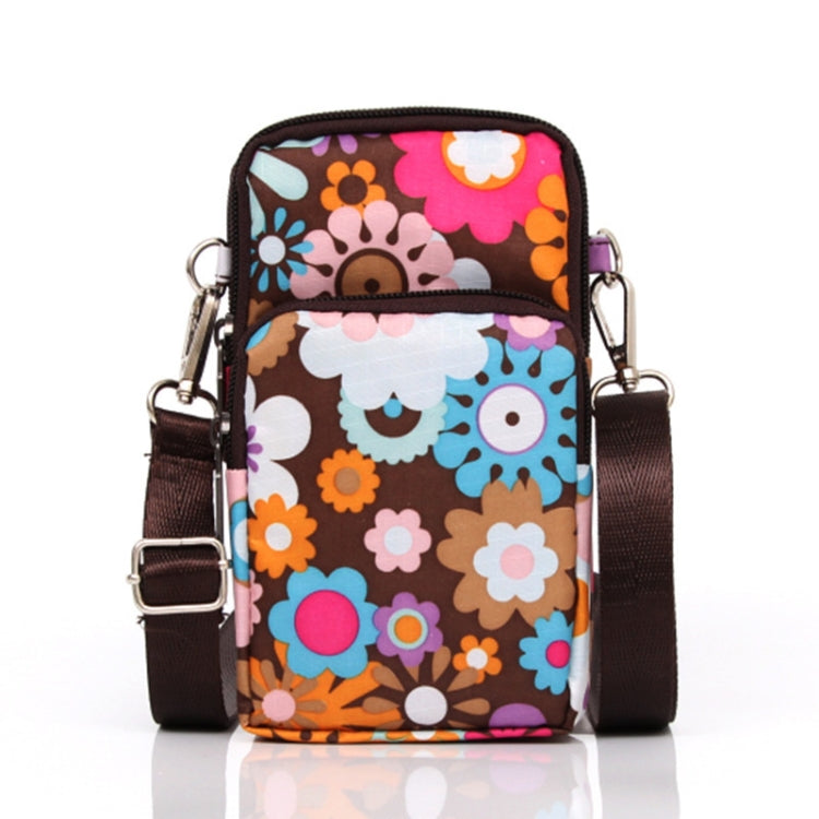 Printed Crossbody Mobile Phone Bag Mini Wallet With Arm Band