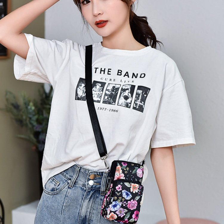 Printed Crossbody Mobile Phone Bag Mini Wallet With Arm Band