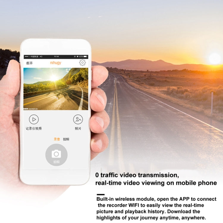 S600 1080P Wifi Dash Cam 170 Degree Wide Angle Lens Hidden Car Driving Recorder