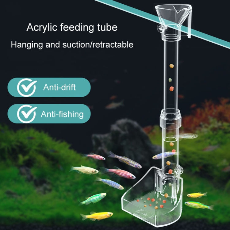 Fish Tank Feeding Tube Acrylic Feeder Small Fish Feeding Tube