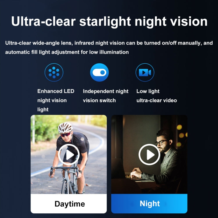 Mrobo D6 1080P Rotating Camera Night Vision Video Recorder With Back Clip