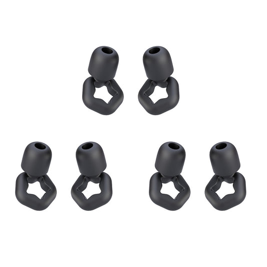 3pairs /Set Sleep Anti-noise Soundproof Earplugs Noise Reducing Swimming Silicone Earplugs