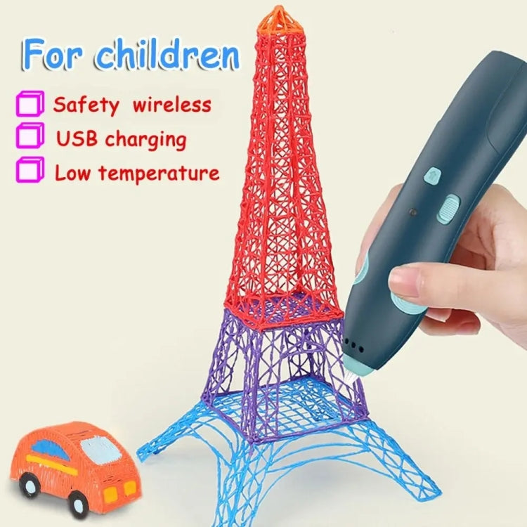 USB Charging Low-Temperature Wireless Graffiti Printing Pen Set Children DIY 3D Painting Pen