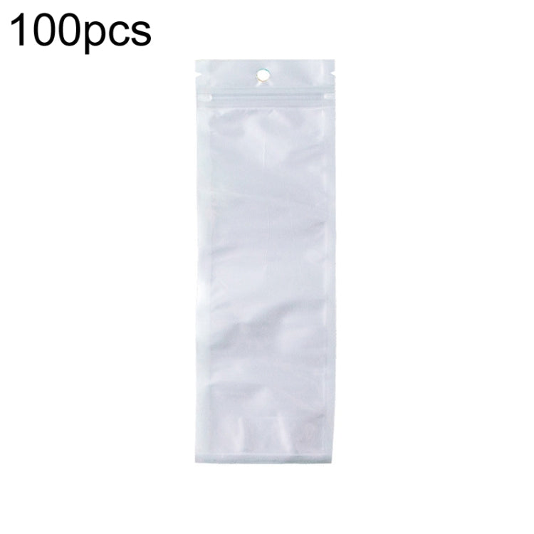 100pcs Pearlescent Film Packaging Ziplock Bag Translucent Plastic Self-Sealing Bags