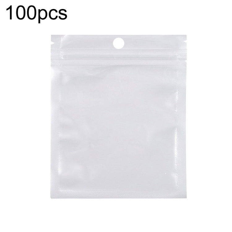 100pcs Pearlescent Film Packaging Ziplock Bag Translucent Plastic Self-Sealing Bags