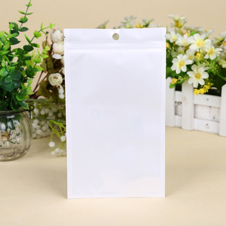 100pcs Pearlescent Film Packaging Ziplock Bag Translucent Plastic Self-Sealing Bags