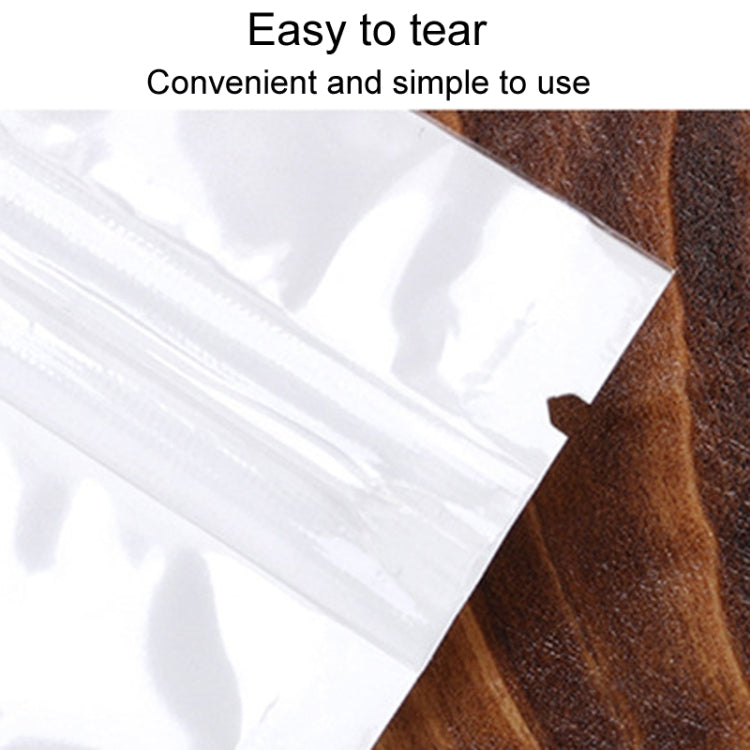 100pcs Pearlescent Film Packaging Ziplock Bag Translucent Plastic Self-Sealing Bags