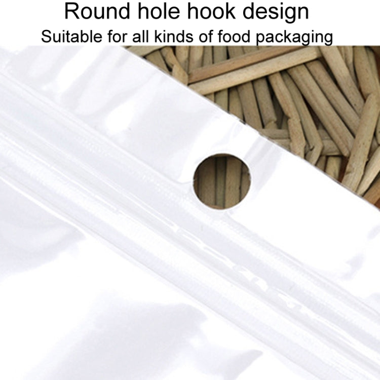 100pcs Pearlescent Film Packaging Ziplock Bag Translucent Plastic Self-Sealing Bags