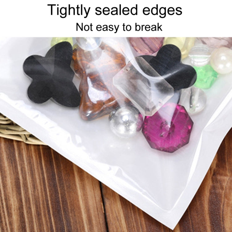 100pcs Pearlescent Film Packaging Ziplock Bag Translucent Plastic Self-Sealing Bags