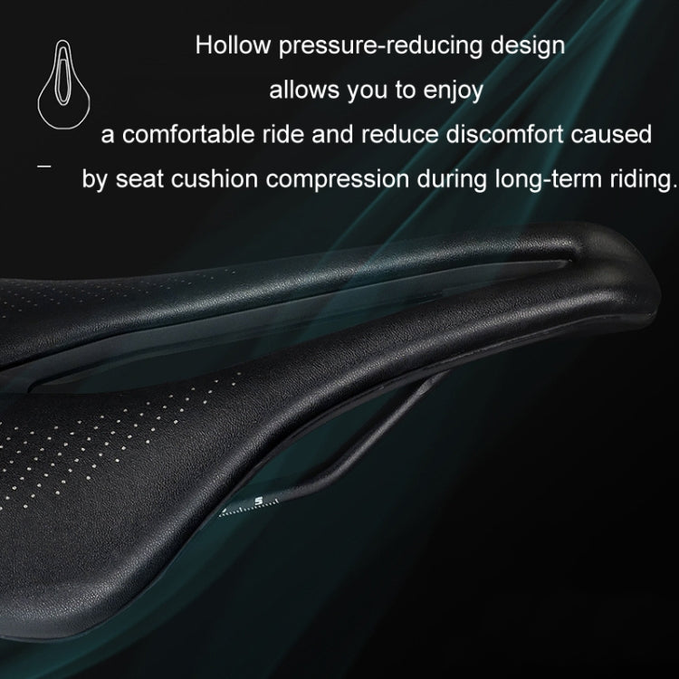 TOSEEK Bicycle Wide Seat Cushion Shock Absorption Comfortable Saddle