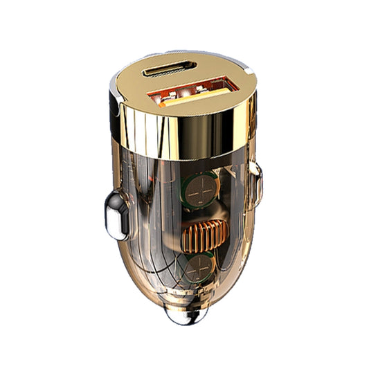 Vehicle Mini Invisible Dual-Port Charger Car Cigarette Lighter