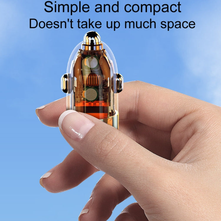 Vehicle Mini Invisible Dual-Port Charger Car Cigarette Lighter