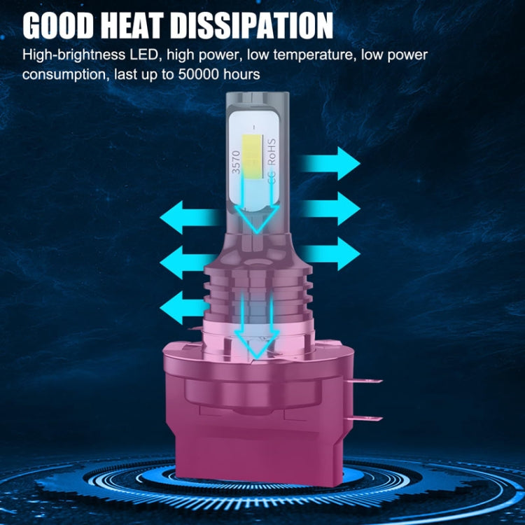 2pcs H11B 3570 2LED 80W Car Headlight Bulbs High Bright Fog Lights