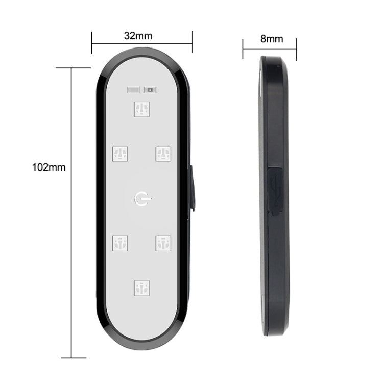 Car Universal Wiring Free Warning Lights Night Anti-Collision And Anti-Tailgating Lamp