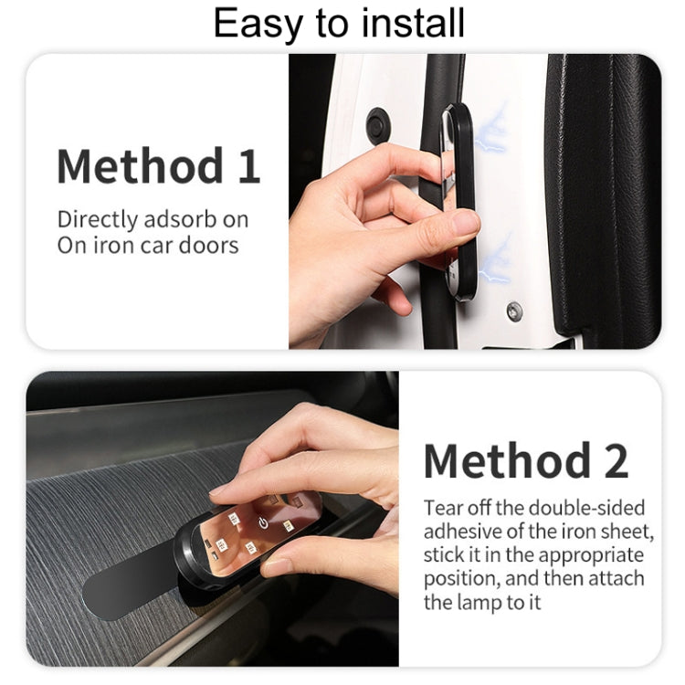 Car Universal Wiring Free Warning Lights Night Anti-Collision And Anti-Tailgating Lamp