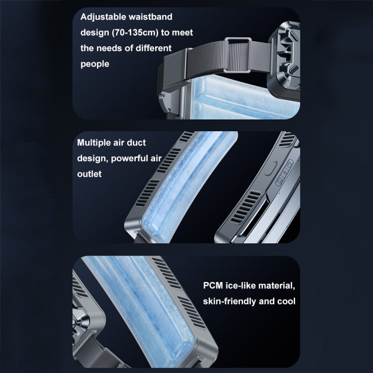 Ice Belt Outdoor Sports Cooling Fan Portable Mini Waist Fan