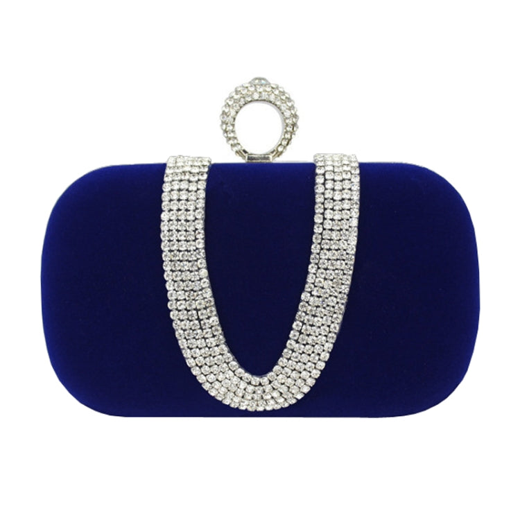 U-Shape Embellished Evening Bag Ladies Banquet Evening Clutch Bag