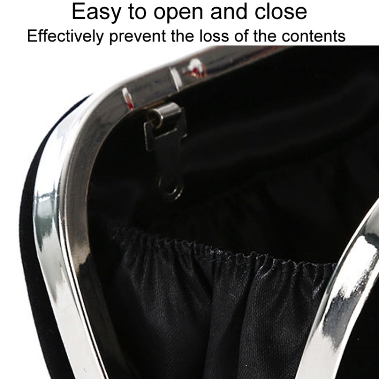 U-Shape Embellished Evening Bag Ladies Banquet Evening Clutch Bag