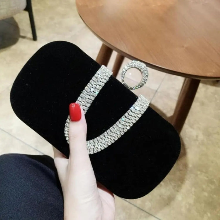 U-Shape Embellished Evening Bag Ladies Banquet Evening Clutch Bag