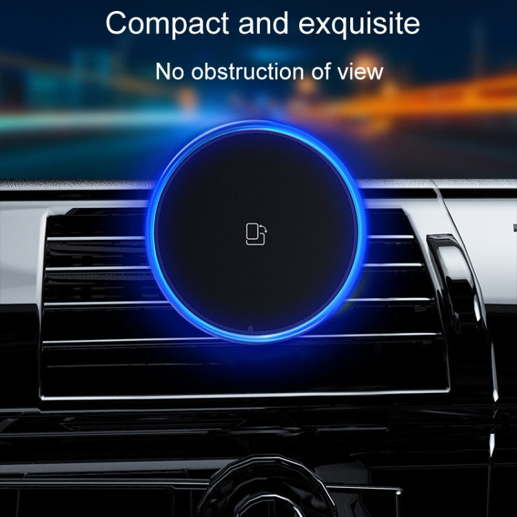 Car Magnetic Wireless Charging Cell Phone Holder With Ambient Light