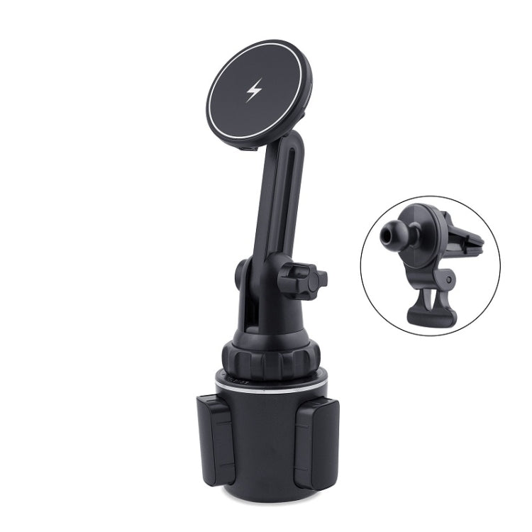 Car Water Cup Holder MagSafe Wireless Charging Bracket