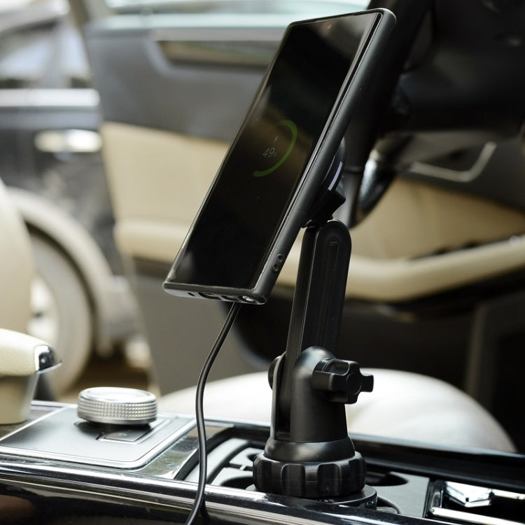 Car Water Cup Holder MagSafe Wireless Charging Bracket