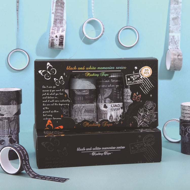 20rolls /Box Art Animals Flowers Washi Tape Set DIY Scrapbook Stickers