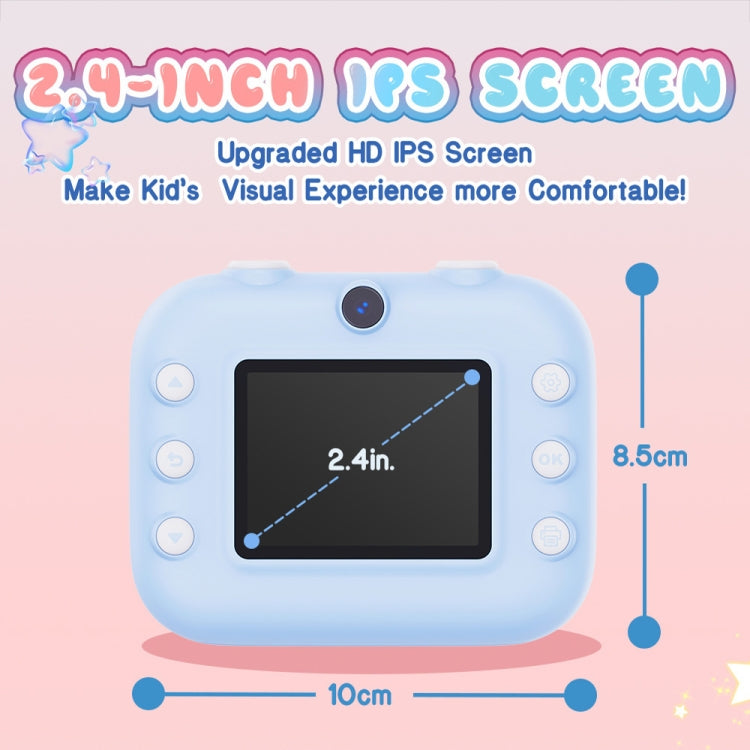 M8 2.4-Inch 1080P HD 2400W Pixel Dual-Camera Children Thermal Printing Camera