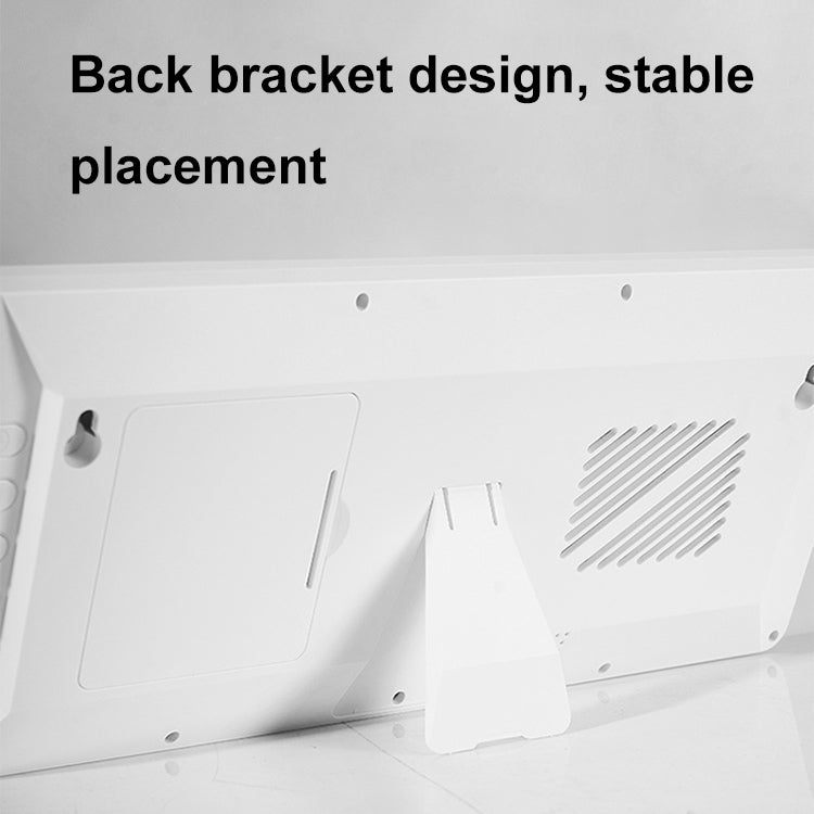 LCD Multifunctional Living Room Wall Clock Electronic Clock With Date/Temperature/Humidity Display