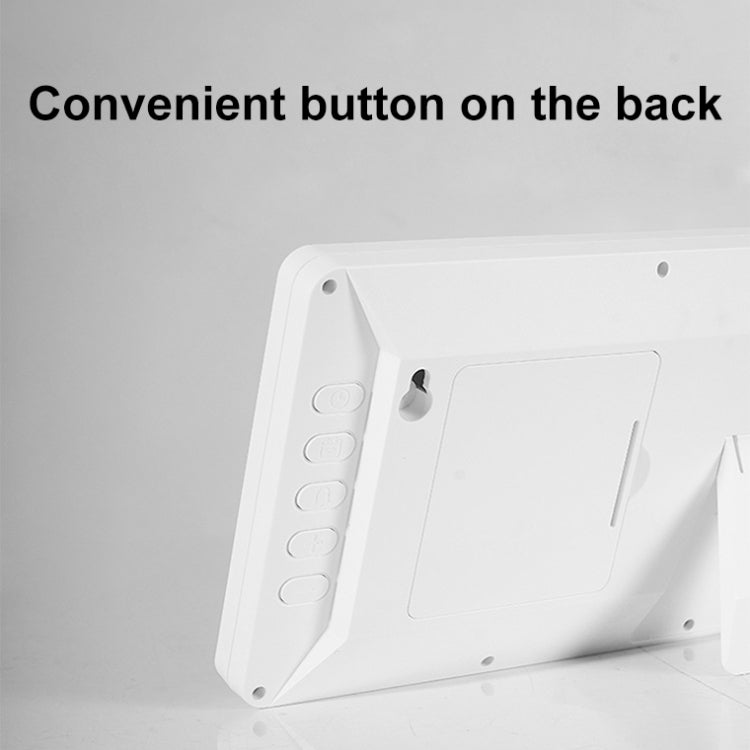 LCD Multifunctional Living Room Wall Clock Electronic Clock With Date/Temperature/Humidity Display