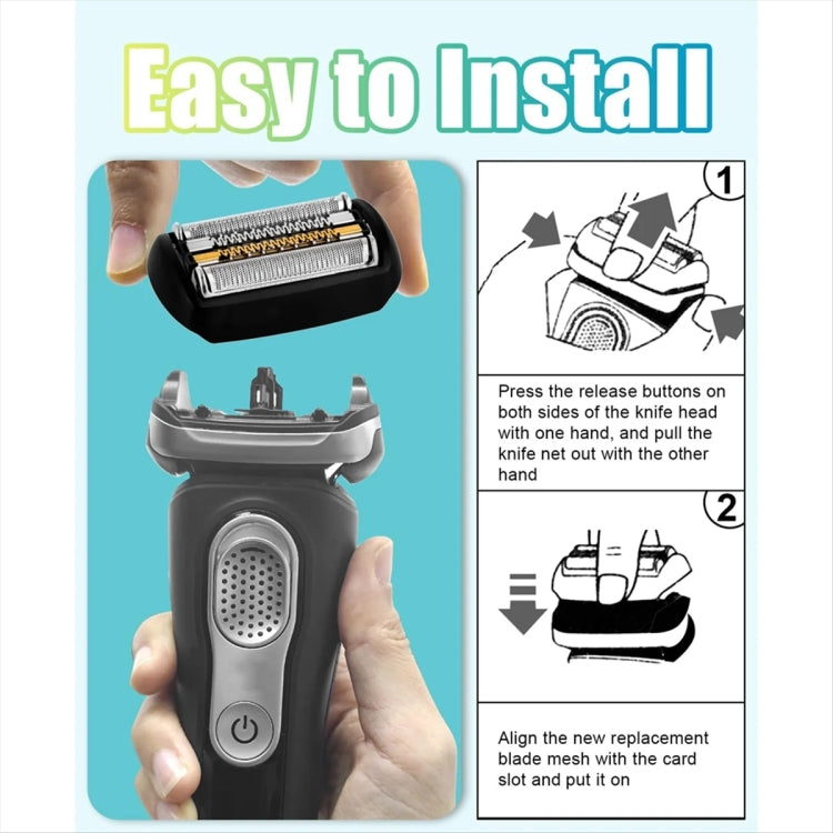 For Braun  Series 9 Electric Shaver Replacement Blade Gold Foil Style