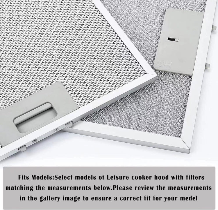 2pcs 10.2 x 12.5 Inch Range Hood Filter 5-Layer Aluminum Mesh Hood Grease Filter